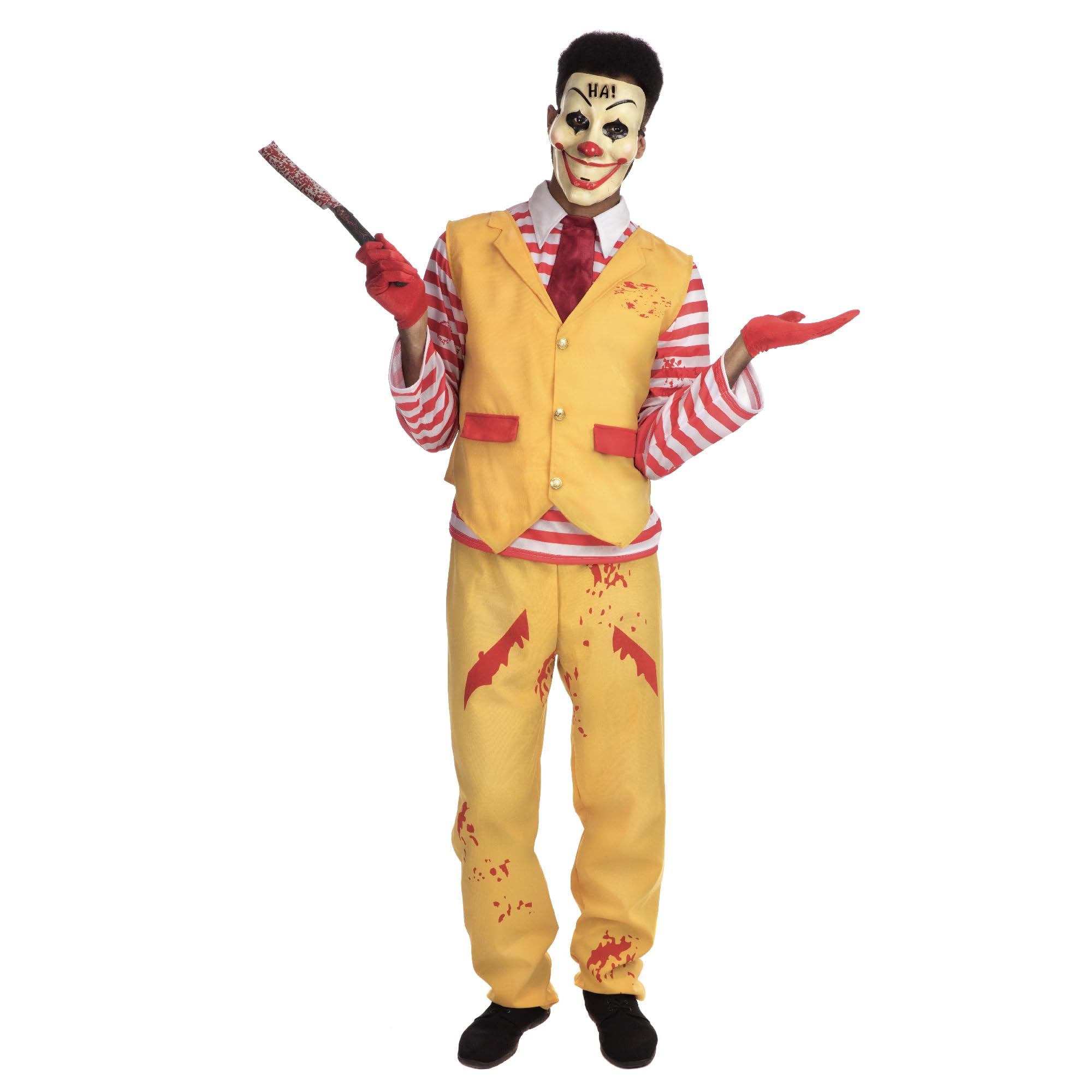 Rubies Multicolor Men's Dapper Clown Costume Set (Extra Large) - Perfect for Parties, Halloween, Cosplay, Themed Events, & More Halloween