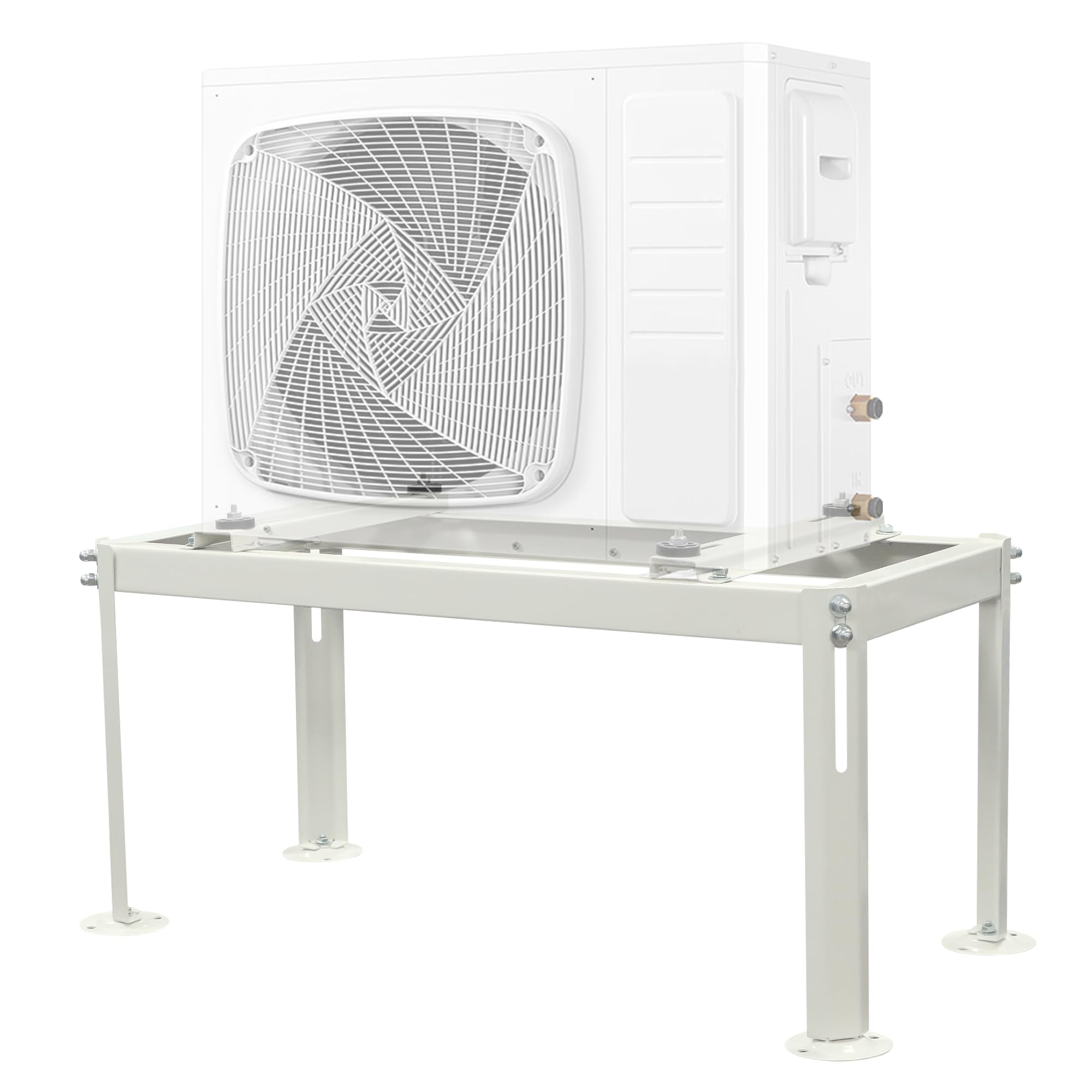 Photo 1 of *USED*    SUREPHON Mini Split Stand fBTU Ductless Air Conditioners Heat Pump System,Adjustable Heavy Duty Mini Split Ground Stand with Anti-Vibration Design