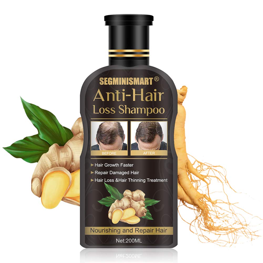 Hair Growth Shampoo,Anti-Hair Loss Shampoo,Hair Loss shampoo,Ginger Hair Care Shampoo Helps Stop Hair Loss,Promotes Thicker,Fuller and Faster Growing Hair for Men & Women: Beauty