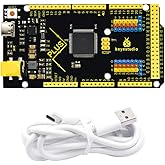 KEYESTUDIO 5V Mega 2560 R3 Microcontroller Development Board ATMEGA2560 CP2102 + Type-C USB Cable Starter Kit for Arduino Pro