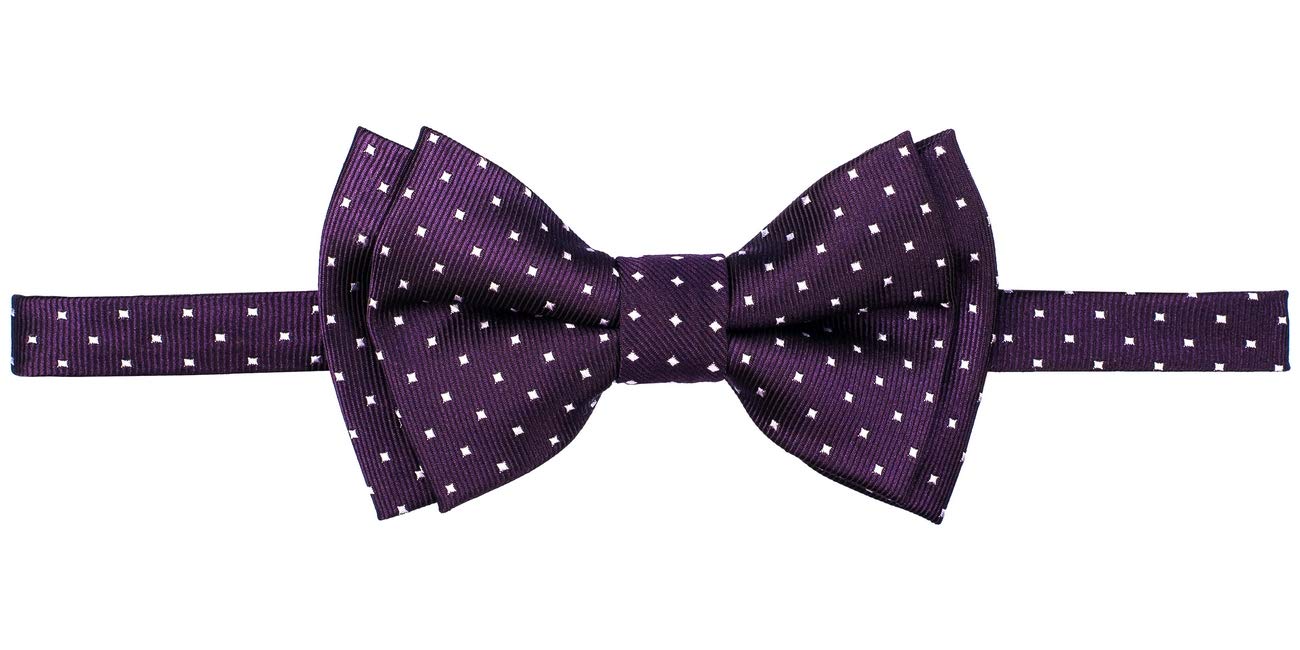 Retreez Pin Dots Woven Microfiber Pre-tied Boy's
