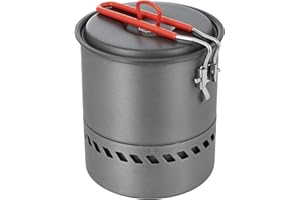 Bulin Camping Cooking Pot Heat Exchanger Outdoor Camp Pot 1.5/2.1 Liter Lightweight Backpacking Hiking Pot - Outstanding Boil