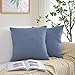 Kevin Textile Velvet Soft Soild Decorative Square Throw Pillow Covers Set Cushion Cases Pillowcases for Sofa/Bedroom/Car,20 x 20 Inch(50 x 50 cm), Pack of 2, Moonlight Blue