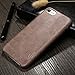 iPhone 7 Case [Vintage Series], VIFLYKOO Premium PU Leather Slim Fit Lightweight Soft Back Cover Phone Case for iPhone 7 Phone (Coffee)