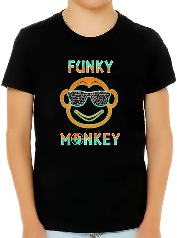 Fire Fit Designs Funny T Shirts for Boys Funky Monkey Funny Shirts