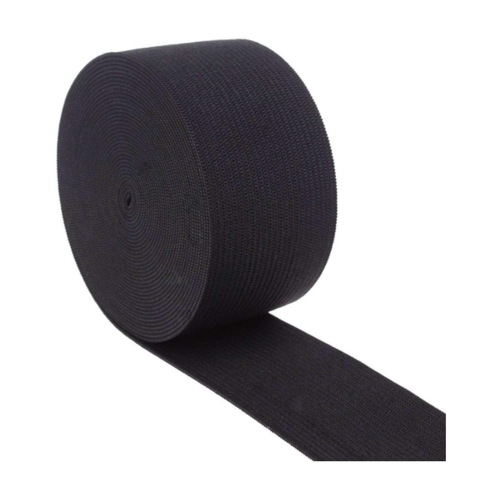 LIMIKPH 5 Meter Flat Elastic Band for Sewing,35mm 45mm 55mm 65mm Wide Waistband Elastic (65mm Black)
