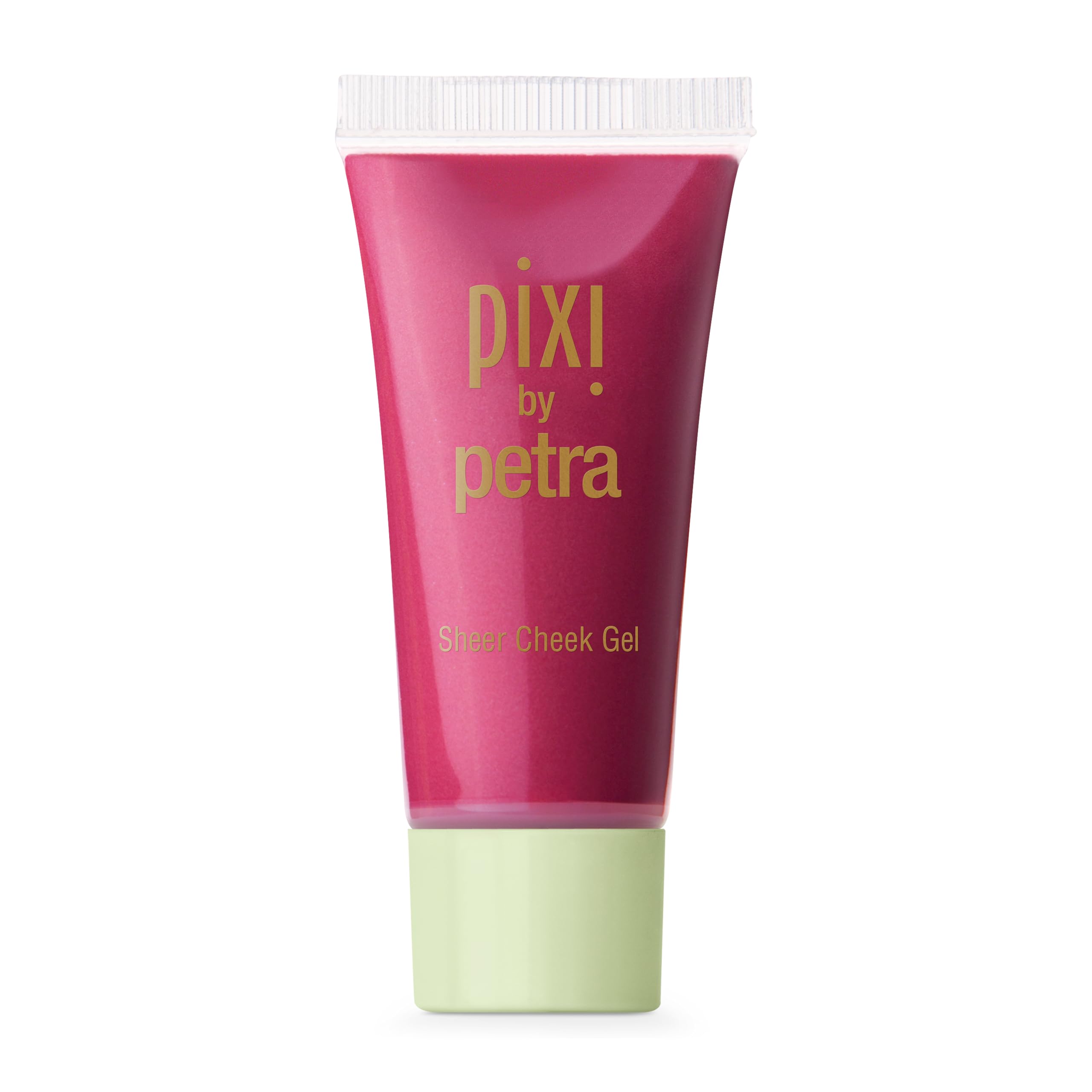 Pixi Sheer Cheek Gel in Rosy, Oil-Free Dewy Gel Blush for a Natural-Looking Cheek Flush, Hydrating Liquid Blush for Cheeks and Lips, Fragrance-Free, 0.45 Fl Oz