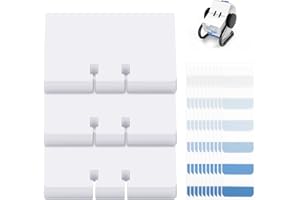 Avenuebool Business Cards Refill Kit, Compatible with Rolodex Card File Holds, Pack of 300, Unruled, 2-1/4" x 4", with Gradient Blue Index Tabs (Large 60 Tabs), White Rotary File Card Replacement Set