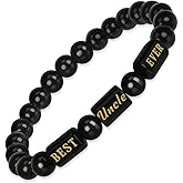 EGHTvmok Uncle Gifts Christmas Best Uncle Ever Gifts Father's Day for Uncles from Niece Nephew Cool Funcle Birthday Presents Ideas Men Retirement Xmas Mens Jewelry Beaded Bracelets