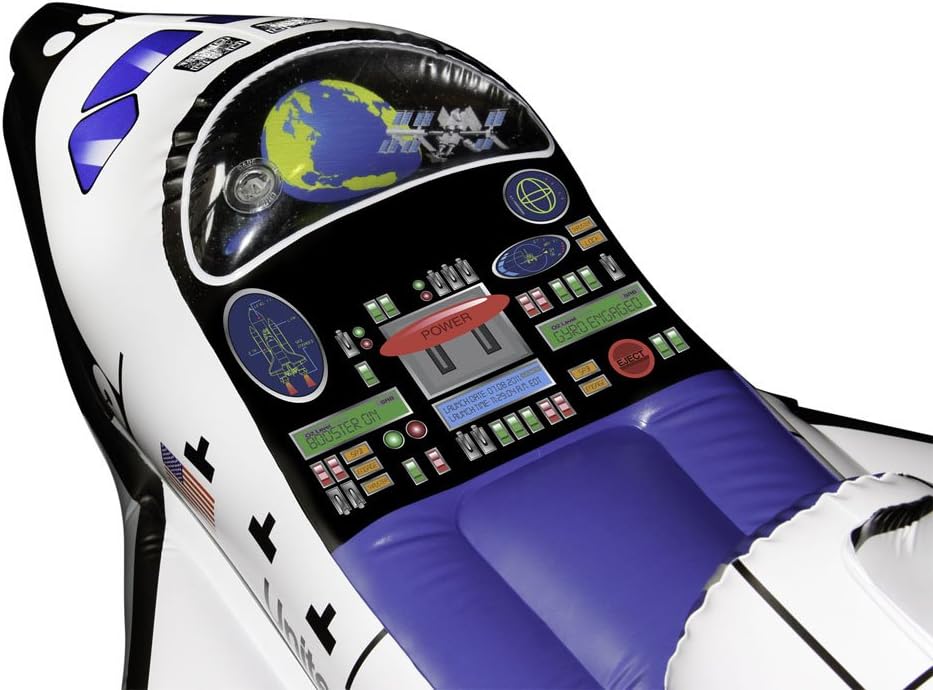 Aeromax NASA Space Explorer Inflatable Space Shuttle, White, 107 x 97 x 56 cm - Image 3