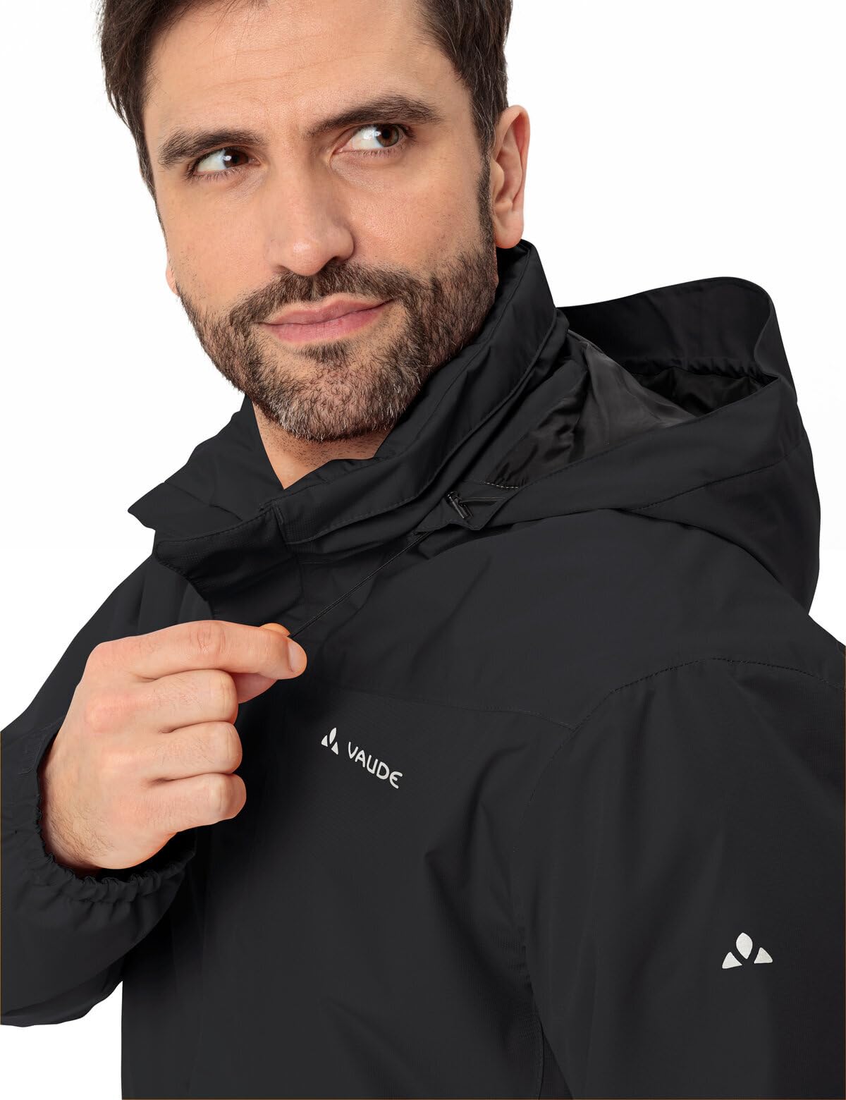VAUDE Herren Fahrrad- Regenjacke Escape Bike Warm Jacket, wärmend, wasserdicht, winddicht und atmungsaktiv, black, S 5