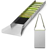 GMGSJ 50" Folding Aluminum Sluice Box for Gold Mining | Portable with shoulder strap, pre-installed miner's moss &amp; locking device. Lightweight alloy for easy prospecting.