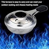 Lixada Stainless Steel Alcohol Cooker Portable Fondue Burner Camping Spirit view 5