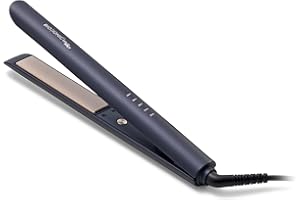 Bio Ionic GoldPro Hair Straightener, Blue, Moisturizing Heat Technology & 24K Gold MX, Hair Straightening Iron for Sleek Styles & Flat Iron Curls, 40% Longer Plates, Adjustable Heat