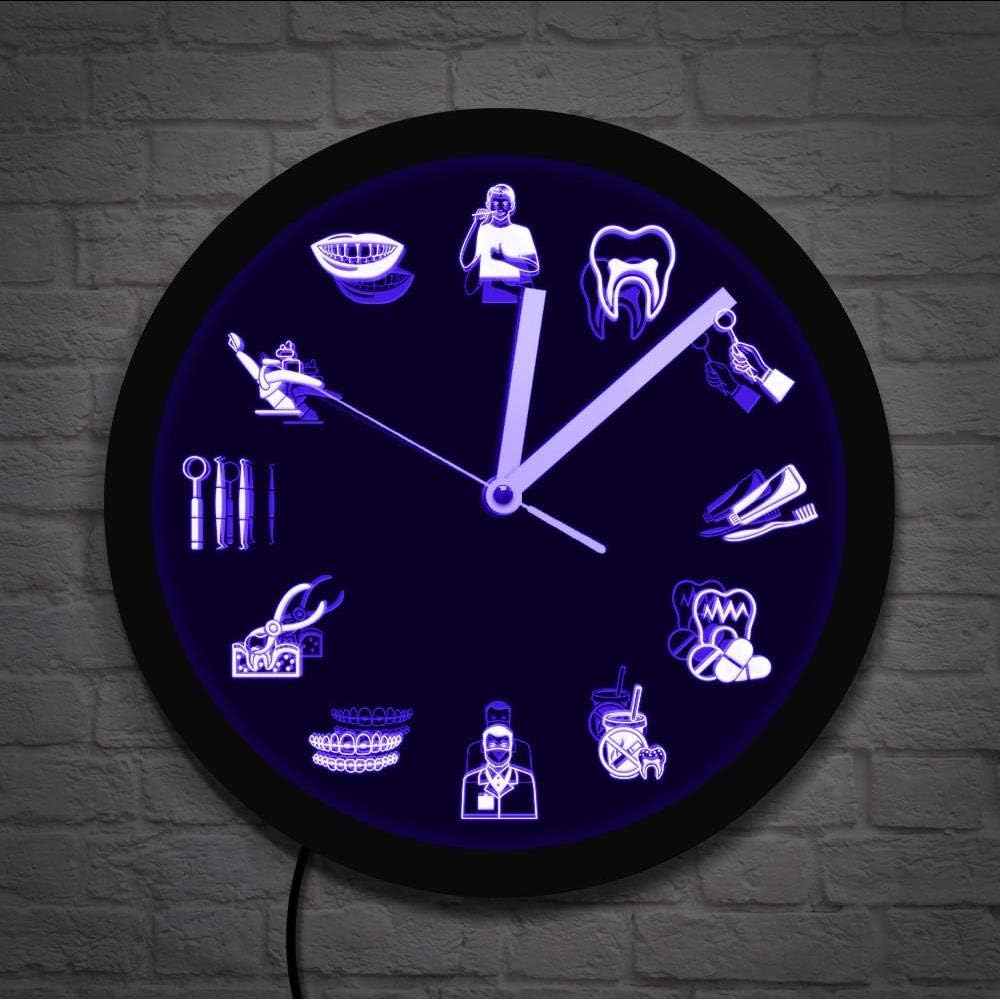 Wall Clocks Dentist Dental Clinic Wall Clock Endodontist Sign Tooth