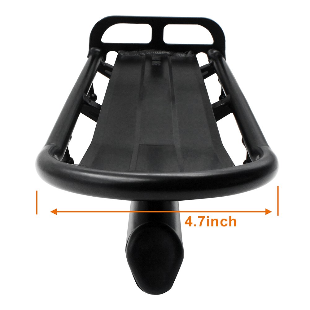 Outtag Retractable Aluminum Alloy Bike Mount Cycle Bicycle Rear Seat Post Rack (Cling-on easy install,max weight 22lb)