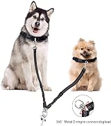 Kelivi Double Dog Lead Coupler 360° Tangle Free Heavy Duty Reflective 24in view 2