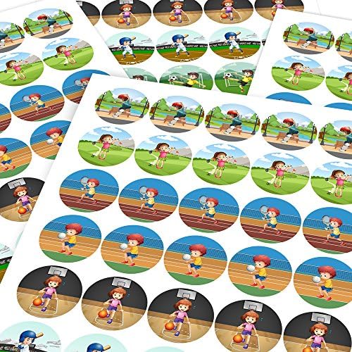 Chunky Hamster Exciting PE Characters, Reward Sticker Labels (35 Stickers @ 3.5cm) Children, Parents, Teachers