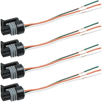 Amazon Com Uxcell 4pcs Black 3 Wires Dc 12v Throttle Valve