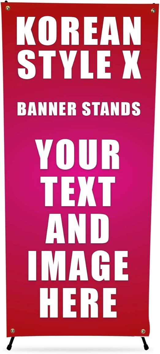 Amazon Com Banner Buzz Make It Visible Korean X Banner Stand