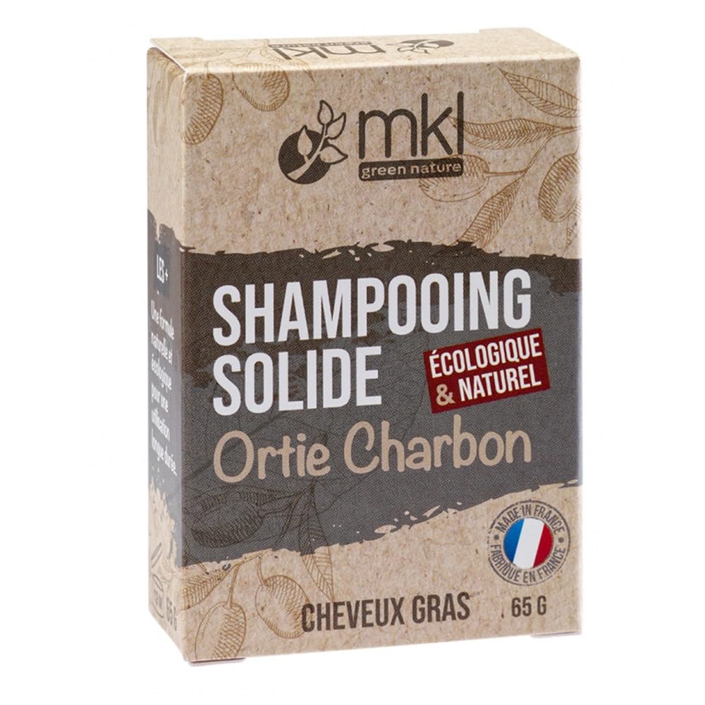 MKL Green Nature Stinging Nettle Charcoal Solid Shampoo Oily Hair 65g