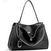 hedexe Genuine Leather Tote Bag for Women: Fashion Shoulder Handbag Soft Leather Crossbody Purse - Ladies Satchel Purse