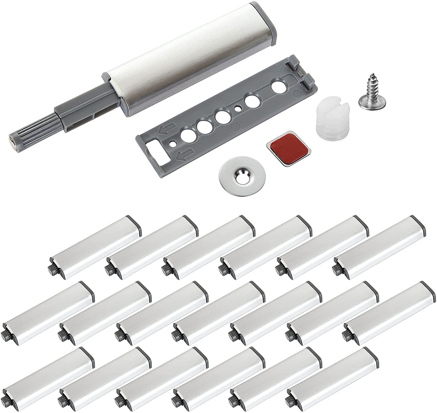 SENENQU 20pcs Push to Open Door Catches, Magnetic Door Catches for Cupboard, Heavy Duty Push Door Catch Push Latch for Cabinet Drawer Wardrobe Door