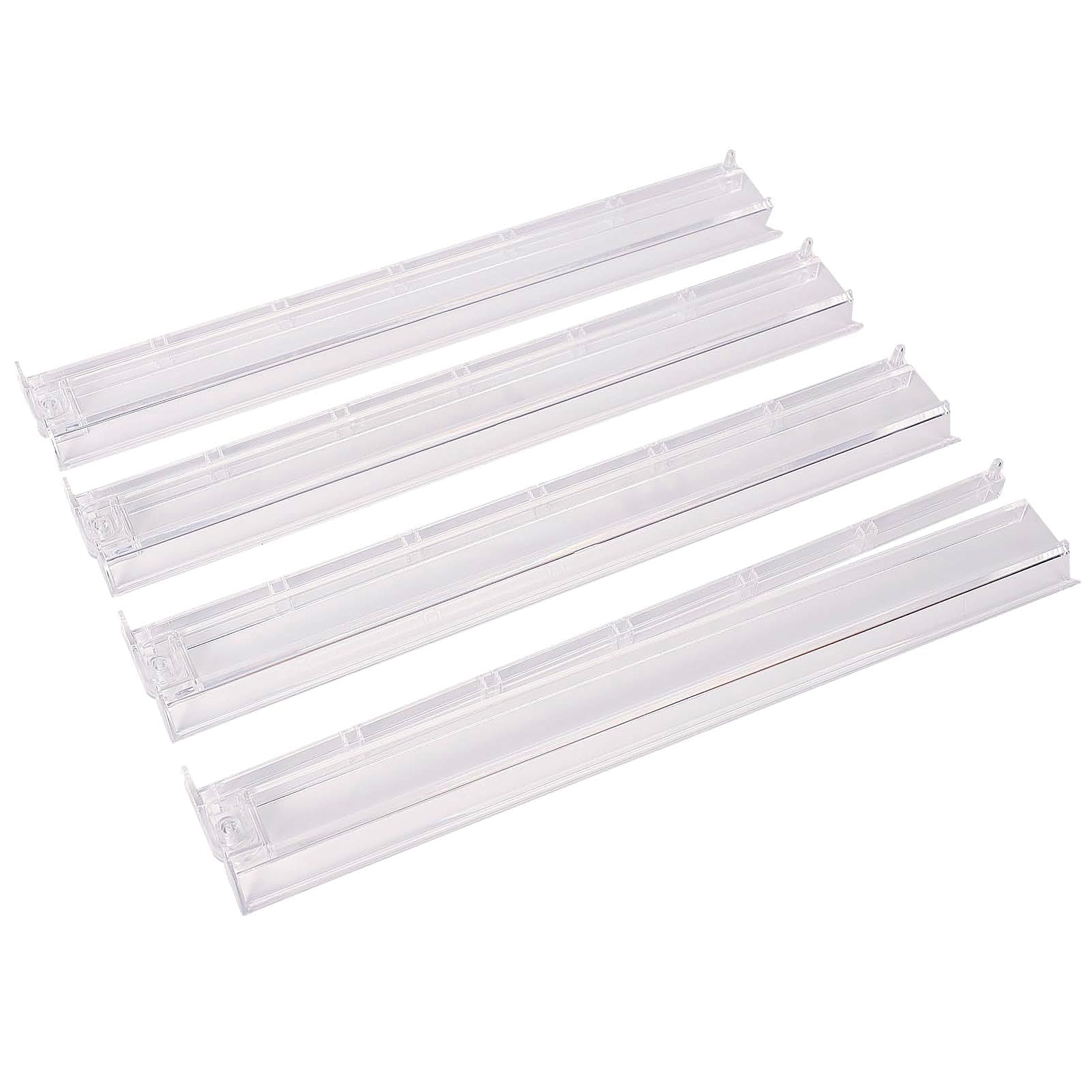 Photo 1 of GUSTARIA Mahjong All-in-One Tile Rack & Pusher, Clear Acrylic Mahjong Rack and Pusher Combo, Modern American Mahjong Tile Racks, Set of 4, White