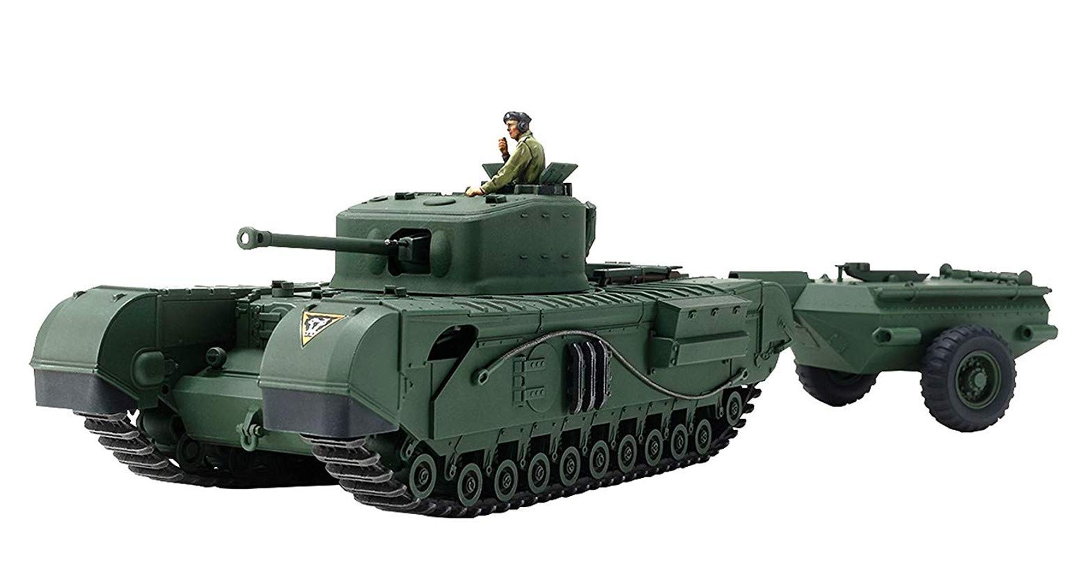 Tamiya 32594 1:48 British Tank Churchill Mk.VII Crocodile, Model Building, Plastic Kit, Crafts, Hobby, Gluing, Plastic Kit