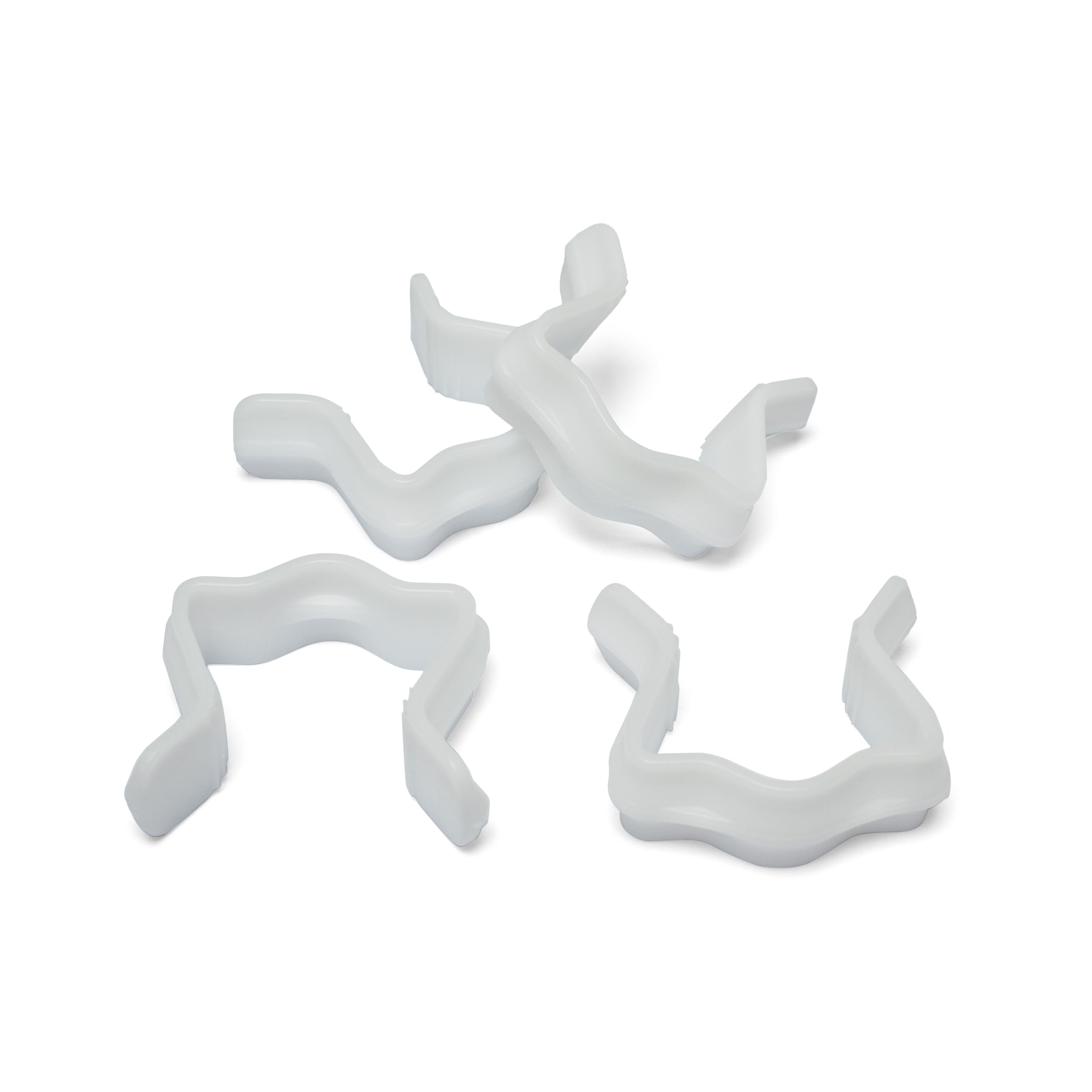 H-BOLT Premium Metal and Plastic U Clips for Joining Divan and Ottoman Bed Bases - Secure and Durable Steel Clips with Anti-Rust Zinc Coating (Polymer Plastic, 4 Pack)