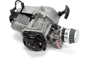 YIYIBYUS 49CC Mini Motorcycle Engine 2 Stroke 1.3 Horsepower Pull Start Gasoline Motor for Minimotos, Pocket Bike, Mini Dirt Bike, ATV