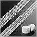 Whaline 30 Yard White Lace Trim Ribbon with Floral Pattern for Decorative Bridal Wedding Lace DIY Making Sewing Accessory