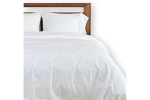 BedVoyage Twin Size Duvet Cover, Lightweight Soft and Breathable, Button Closure & Inside Corner Ties, 68x87, Viscose Derived from Bamboo & Cotton Blend, All Season Comforter Cover, Twin - Snow