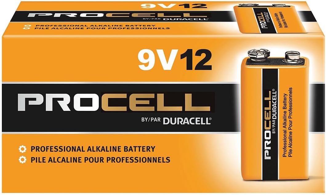 Duracell Procell Alkaline Batteries, 9V, 12/Box: Home Improvement