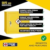 The Products Store Mini COSHH Chemical Storage Cabinet 5L Flammable Metal view 5
