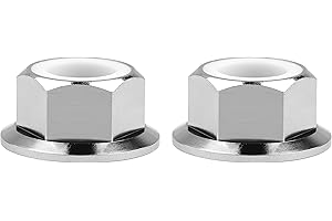 Wanyifa Titanium Ti Tc4 Gr5 M14x1.5 Pitch 1.5mm Motorcycle Sprocket Flange Lock Nut Pack of 2
