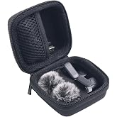 inDomit Hard Protective Travel Case Compatible with Wireless Microphones, Boya Wireless Lavalier, Aikela, Leettus, Ejcc, Caiord, Pqrqp, Maybesta, Nptcl, Bulatry, Judkiom, Maxtop Mics,Black(CASE ONLY)
