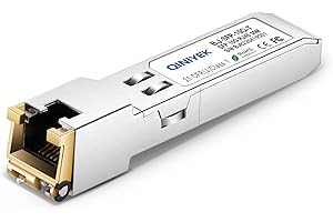 10G SFP+ Fiber to RJ45 Mini Gbic,10Gbase-T Ethernet SFP+ Copper Module Compatible for Ubiquiti UF-RJ45-10G, Netgear AXM765, U