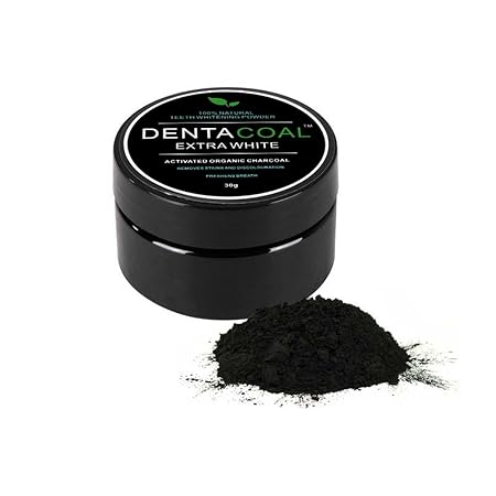 Dentacoal ™ Aktivkohle Zähne Bleaching Antibakterielles Pulver 100% Natürlich und Vegan ...