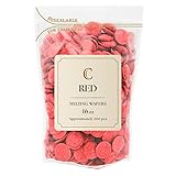 KIDU Red Chocolate Melting Wafers 16 Ounces Bulk