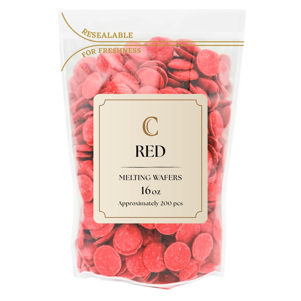 KIDU Red Chocolate Melting Wafers 16 Ounces Bulk