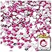 The Crafts Outlet 144-Piece Round Rhinestones, 5mm, Purple Amethyst