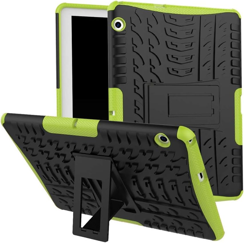 Heavy Duty Case for Huawei MediaPad T3 10" Hybrid Rugged Rubber + Hard PC Kickstand Shock-Proof Case Cover JKRED