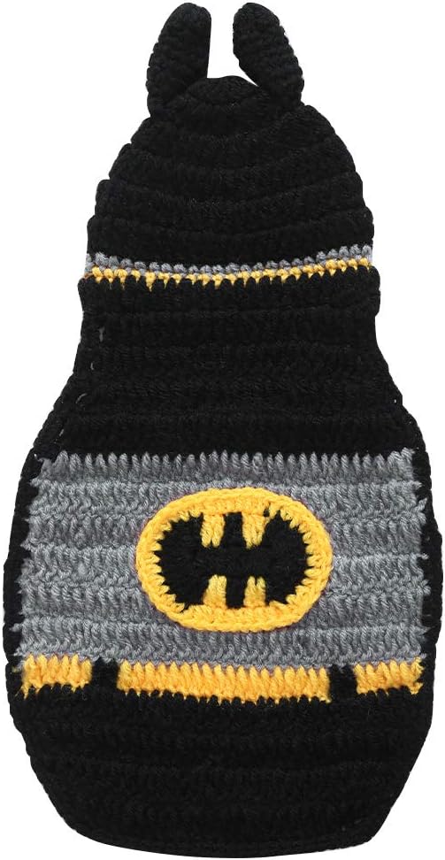 Batman Siamese Baby Photography Set,Newborn Girls Boys Crochet Knit Costume Photo Photography Props Outfits,(1 Set of 2 Pieces)