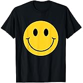 70s Yellow Smile Face Shirt Cute Happy Peace Smiling Face T-Shirt