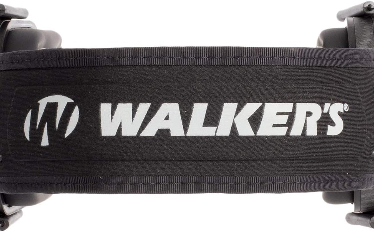 Walker's Razor Slim Passive Earmuff - Ultra Low-Profile Earcups - Black : Clothing