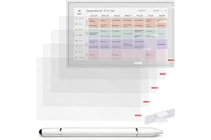 Henaiser 5PCS 15.6 Inch Matte Screen Protector for Skylight Calendar, Anti-Glare Anti-Fingerprint Film with 3-in-1 Stylus Pen