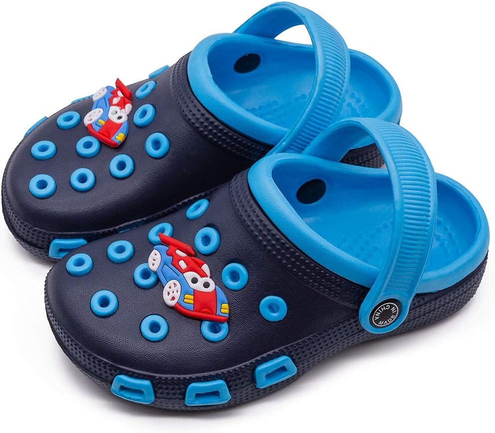 Toddler Little Kids Clogs Cute Lightweight Garden Shoes Non-Slip Boys Girls Slide Sandals Summer Beach Water Shower Pool Slippers