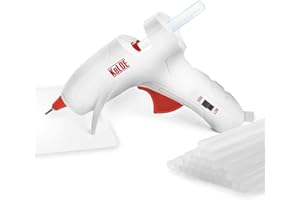 Dual Temp Hot Glue Gun with 25pcs Glue Sticks, KeLDE Long Fine Tip Mini Adjustable Melting Glue Gun Kit for DIY Precision Projects, 20 Watts…