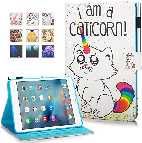 Monstek iPad Pro 10.5 Case,Smart Flip Leather Case Auto Wake/Sleep Kickstand Cover Wallet Protective Case for iPad Pro 10.5 Inch,2017 Release - 04 Caticorn